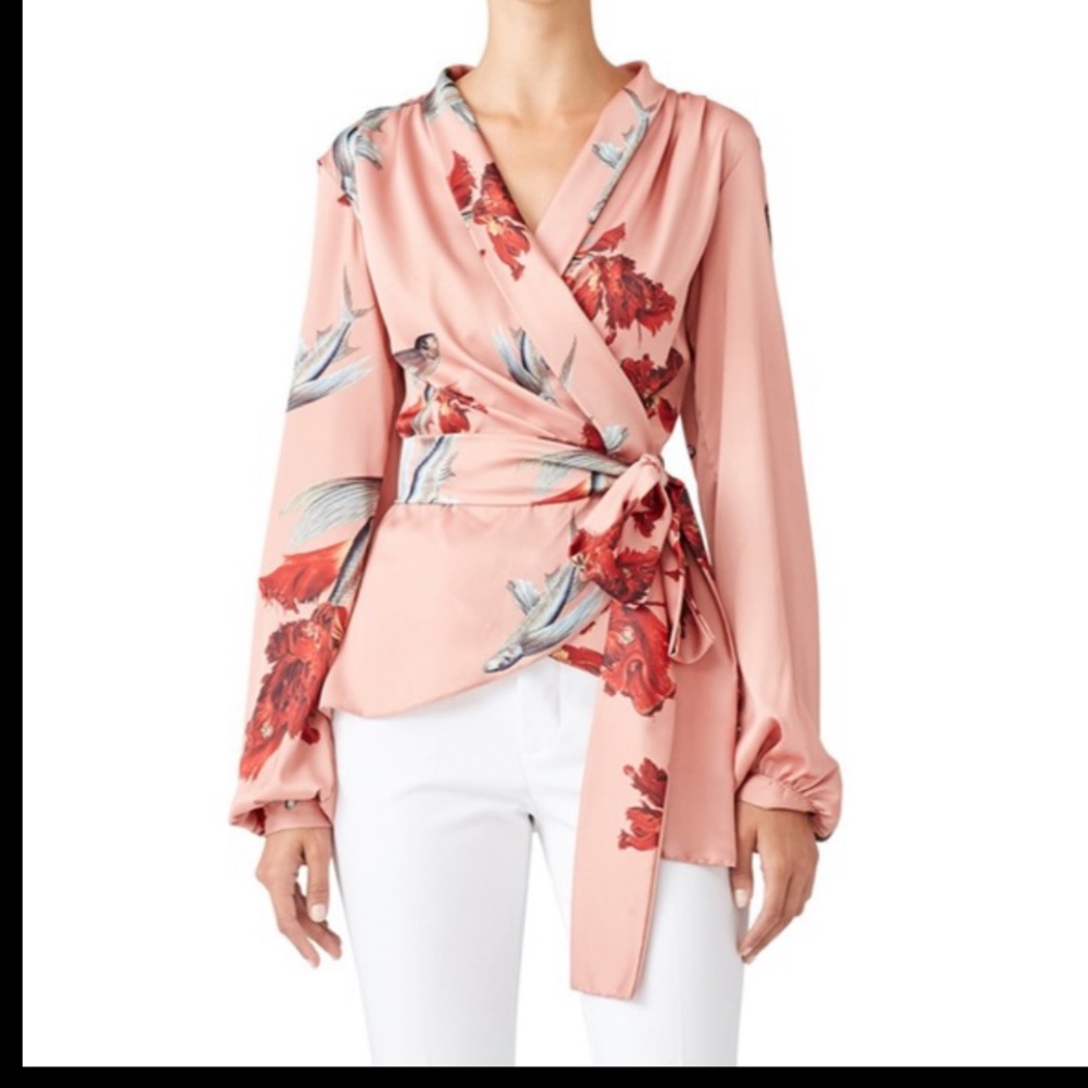 Pat Bo Flying Fish Wrap Top